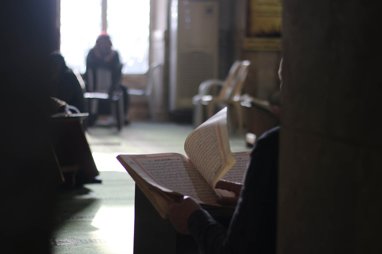 Student studying